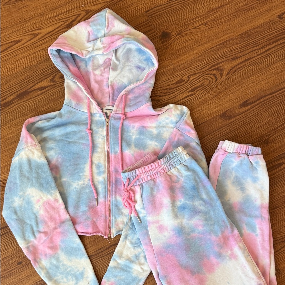 Super Down Tie-Dye Hoodie and Joggers